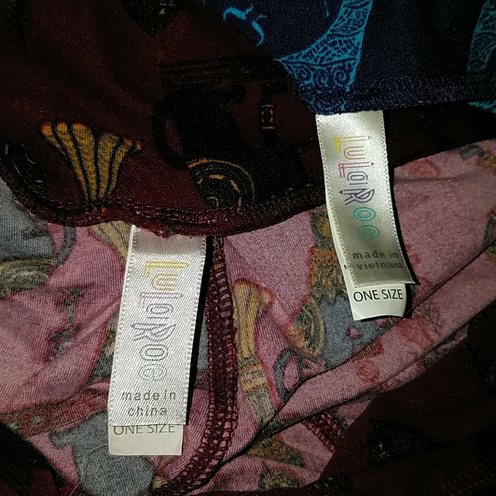 Lularoe Os Unicorn Leggings, 2 Pair - image 3